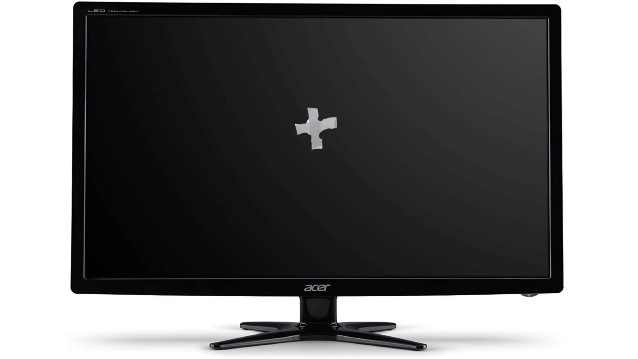 monitor with crosshair