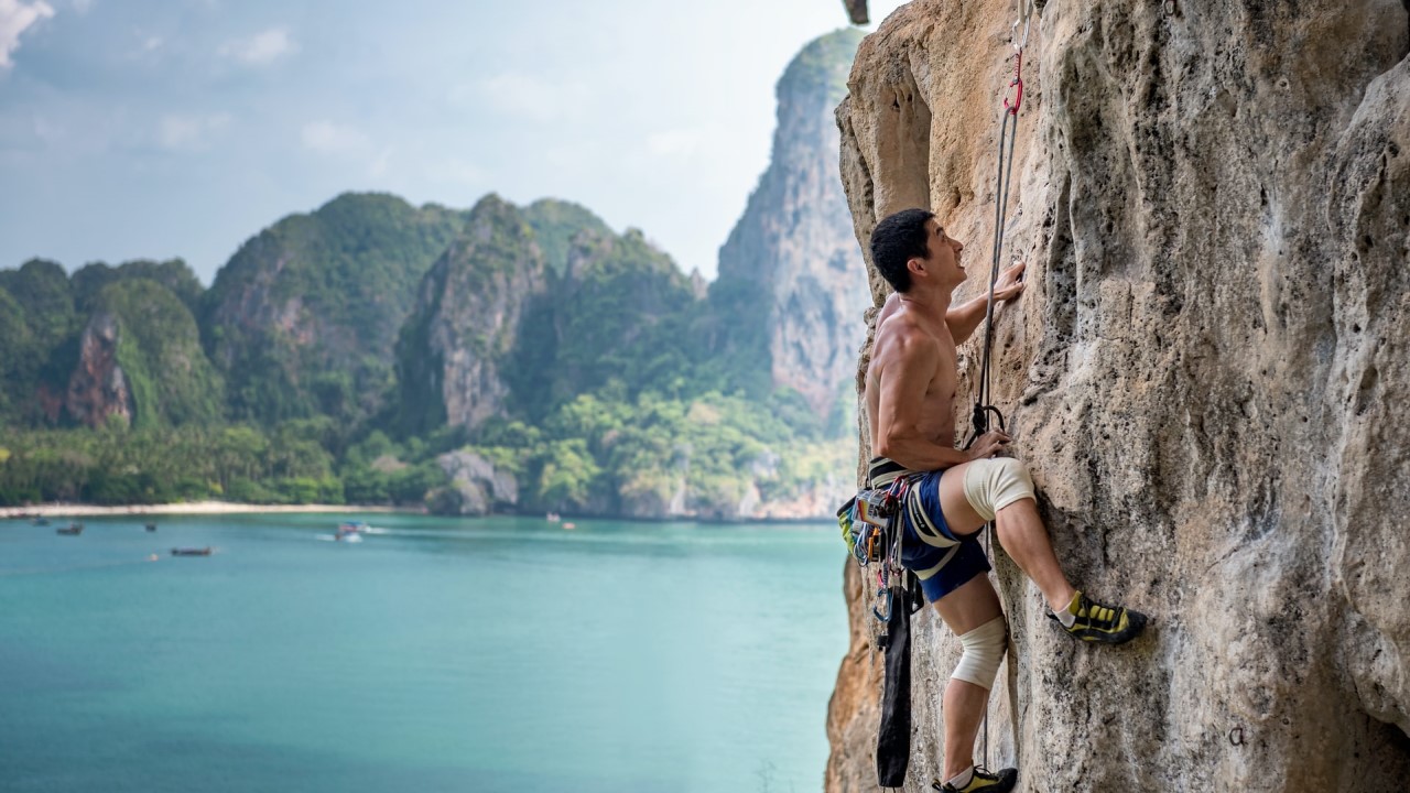 rock climbing